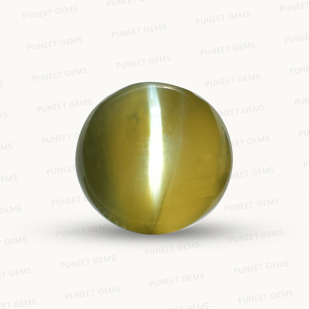 Natural Cat’s Eye Gemstone (Lehsunia) – Protection, Intuition & Ketu’s Power 4.76 CT