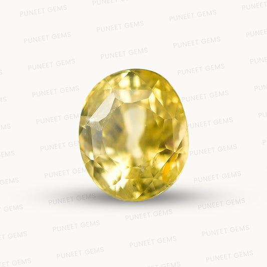 Natural Yellow Sapphire (Pukhraj) – Prosperity, Wisdom & Jupiter’s Blessing 4.82 CT