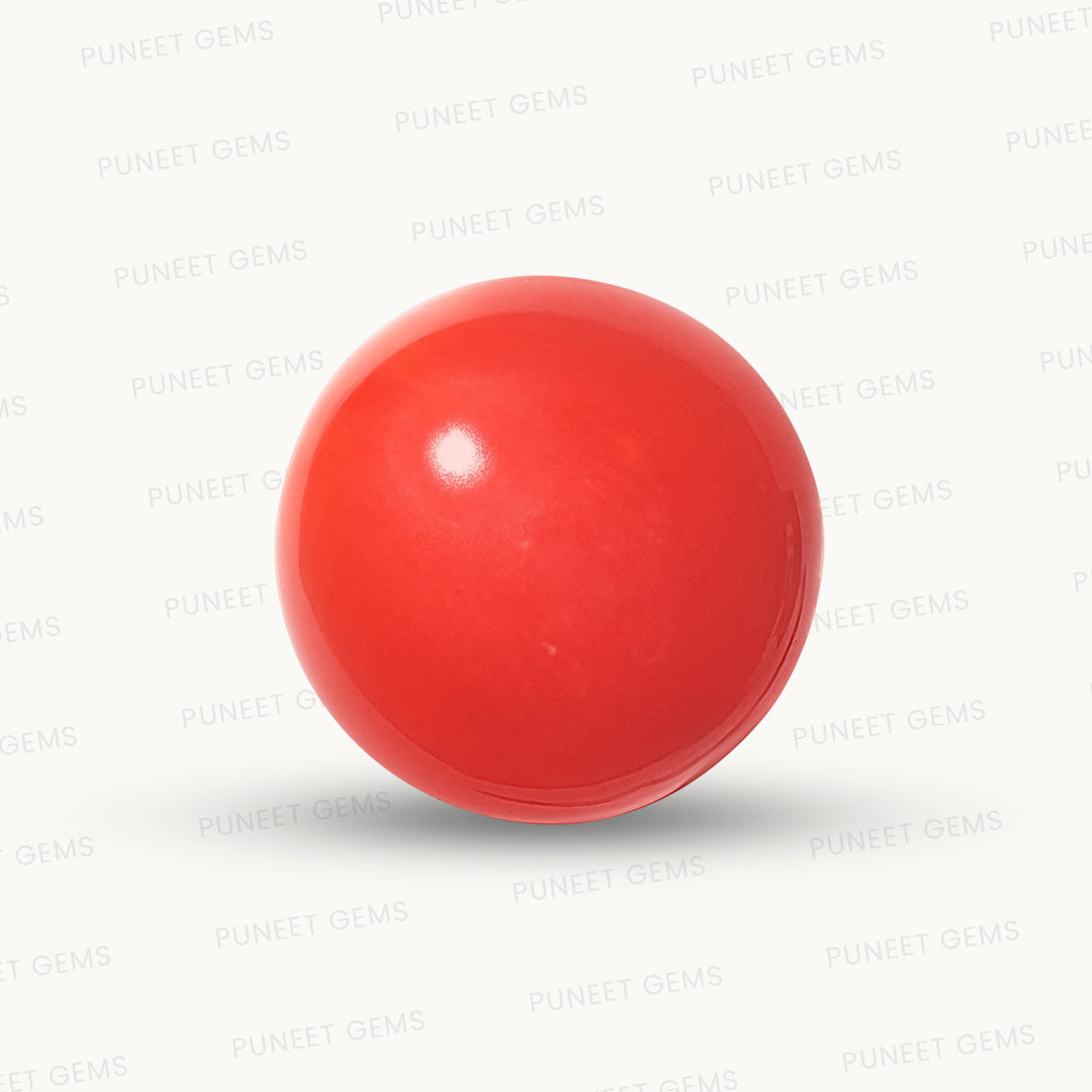 Natural Round Coral – The Gem of Strength, Vitality Protection 4.85 CT