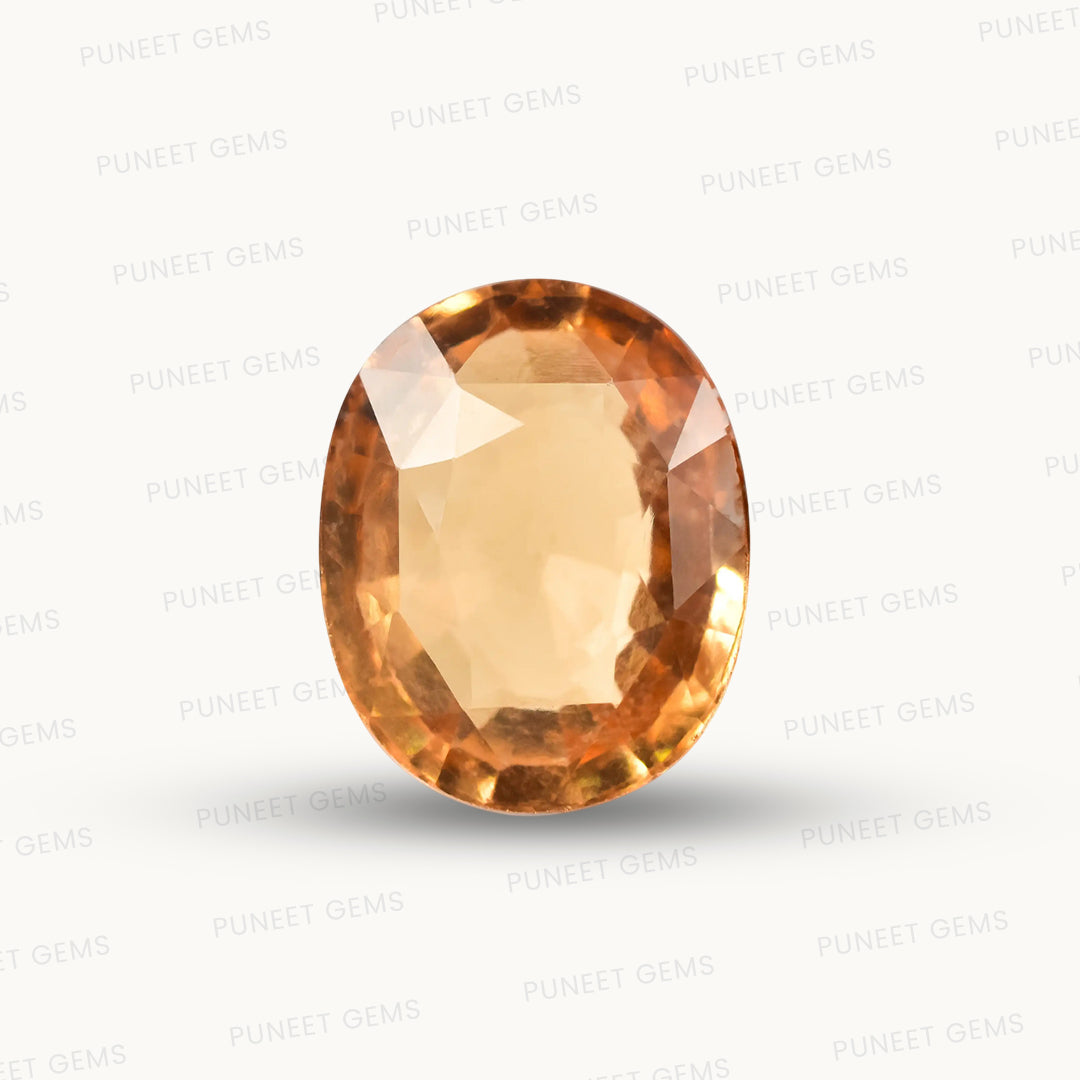 Siloni Gomed Gemstone – Natural Hessonite for Rahu Protection & Success 4.86 CT
