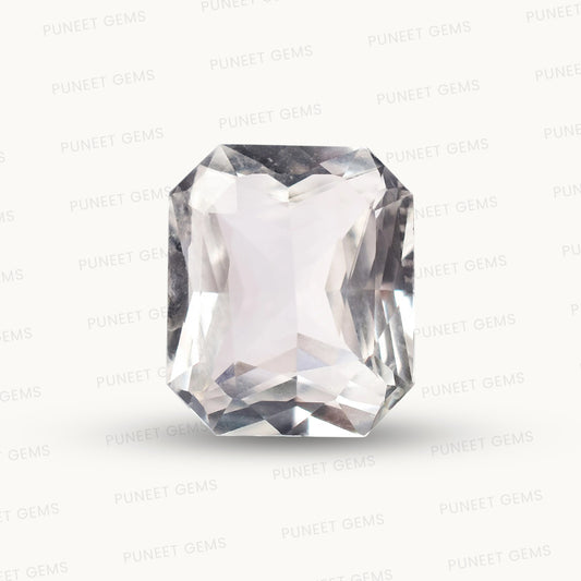 Natural White Sapphire Gemstone Online – Certified, Untreated & Ethically Sourced 4.92 CT