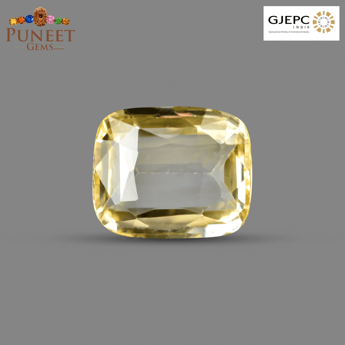 Natural Yellow Sapphire (Pukhraj) 3.02 Ct – Certified Premium Gemstone
