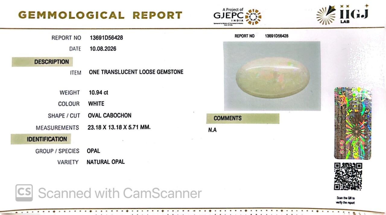 Natural Australian Opal 10.94CT