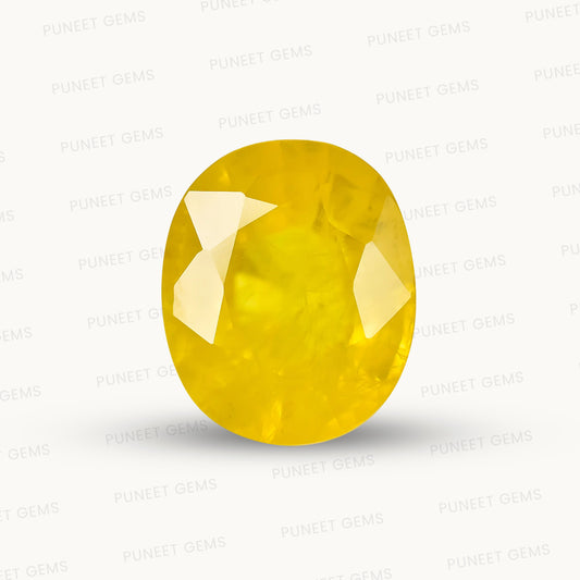 Natural Yellow Sapphire (Thailand) – Prosperity, Wisdom & Jupiter’s Blessing 5.14 CT