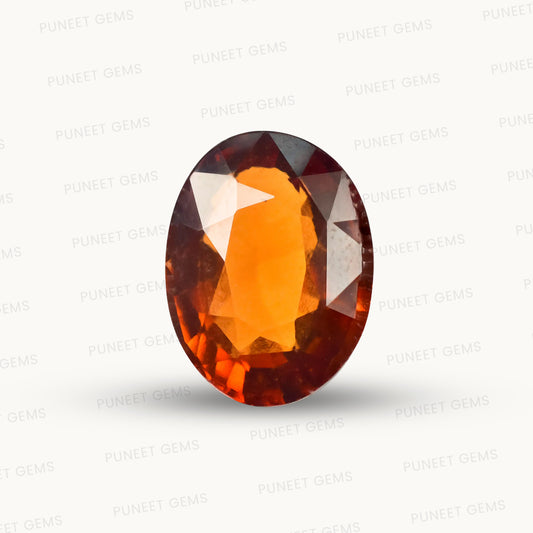 Siloni Gomed Gemstone – Natural Hessonite for Rahu Protection & Success 5.20 CT