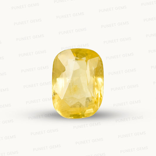 Natural Yellow Sapphire (Pukhraj) – Prosperity, Wisdom & Jupiter’s Blessing 5.38 CT