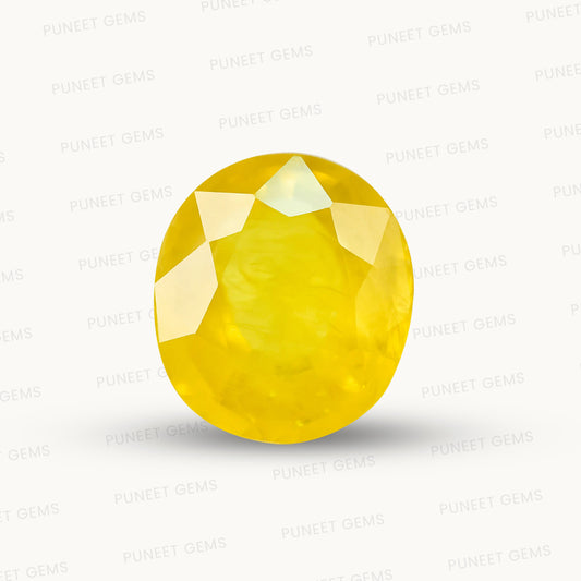 Natural Yellow Sapphire (Thailand) – Prosperity, Wisdom & Jupiter’s Blessing 5.42 CT