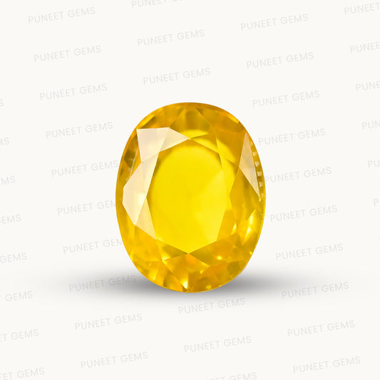 Natural Yellow Sapphire (Thailand) – Prosperity, Wisdom & Jupiter’s Blessing 5.58 CT