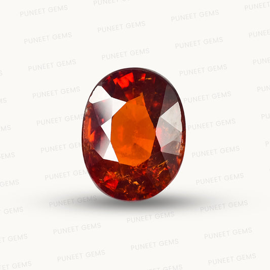 Siloni Gomed Gemstone – Natural Hessonite for Rahu Protection & Success 5.73 CT