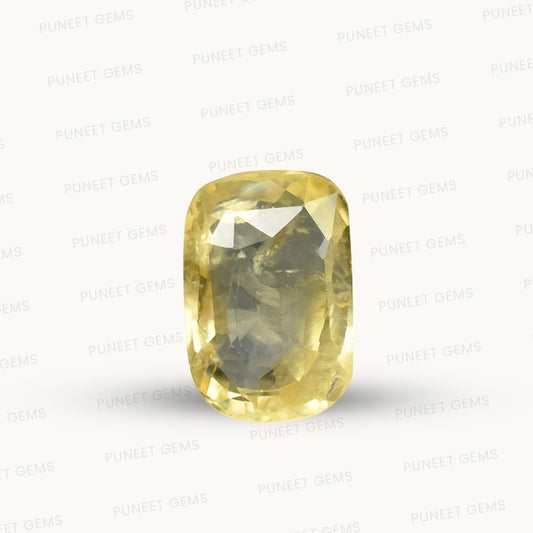 Natural Yellow Sapphire (Pukhraj) – Prosperity, Wisdom & Jupiter’s Blessing 5.73 CT