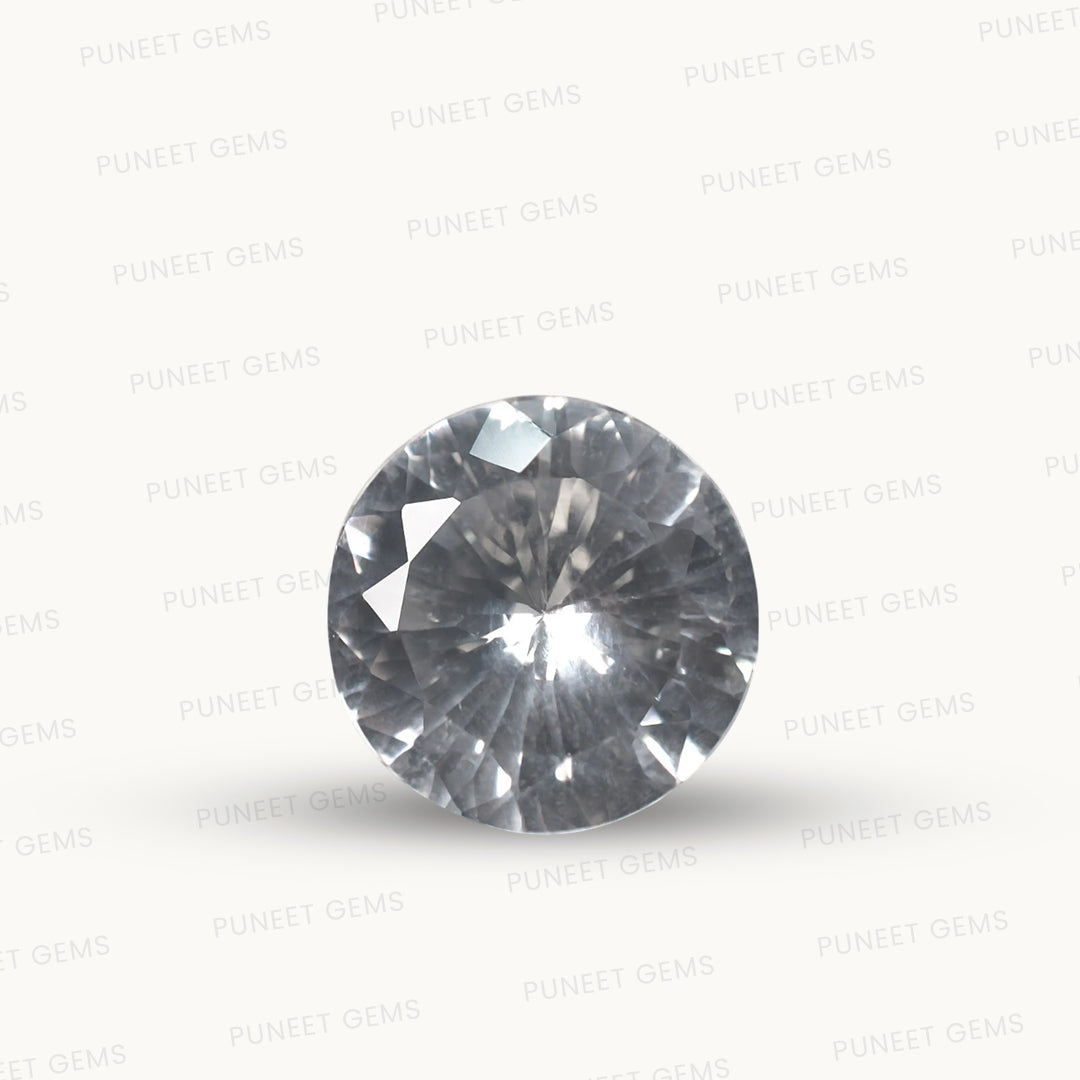 Natural White Sapphire Gemstone Online – Certified, Untreated & Ethically Sourced 5.75 CT