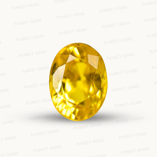 Natural Yellow Sapphire (Thailand) – Prosperity, Wisdom & Jupiter’s Blessing 5.78 CT