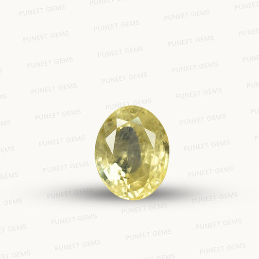 Natural Yellow Sapphire (Pukhraj) – Prosperity, Wisdom & Jupiter’s Blessing 5.80 CT