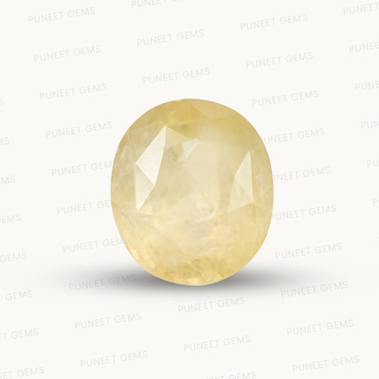 Natural Yellow Sapphire (Pukhraj) – Prosperity, Wisdom & Jupiter’s Blessing 5.83 CT