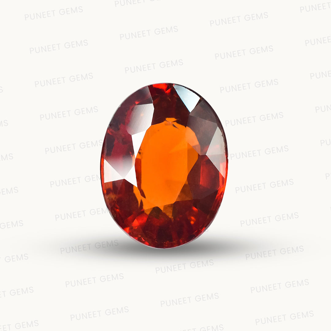 Siloni Gomed Gemstone – Natural Hessonite for Rahu Protection & Success 5.87 CT