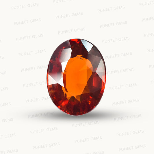 Siloni Gomed Gemstone – Natural Hessonite for Rahu Protection & Success 5.87 CT