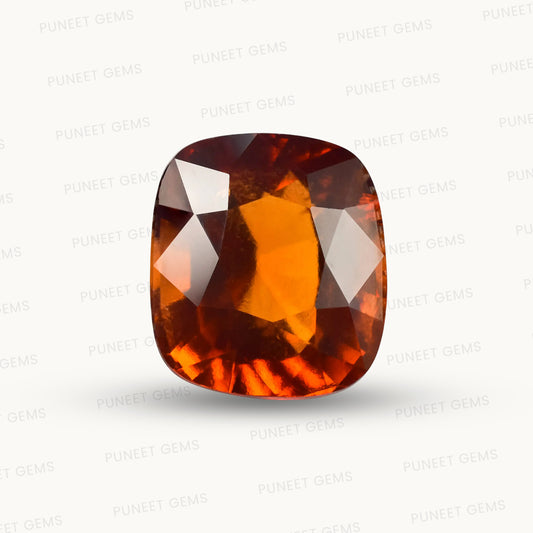 Siloni Gomed Gemstone – Natural Hessonite for Rahu Protection & Success 5.96 CT