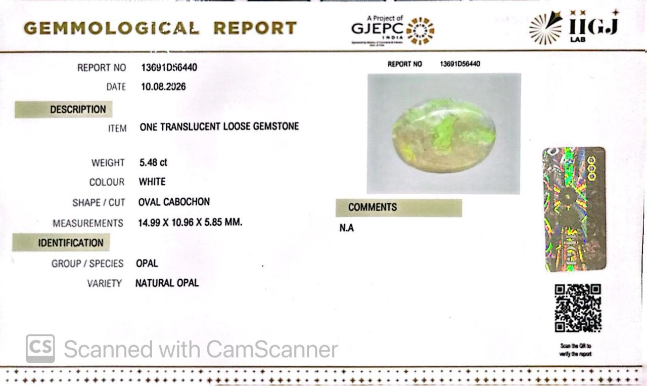 Natural Australian Opal 5.48CT