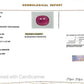 Natural Mozambique Ruby 4.91 Ct Certified