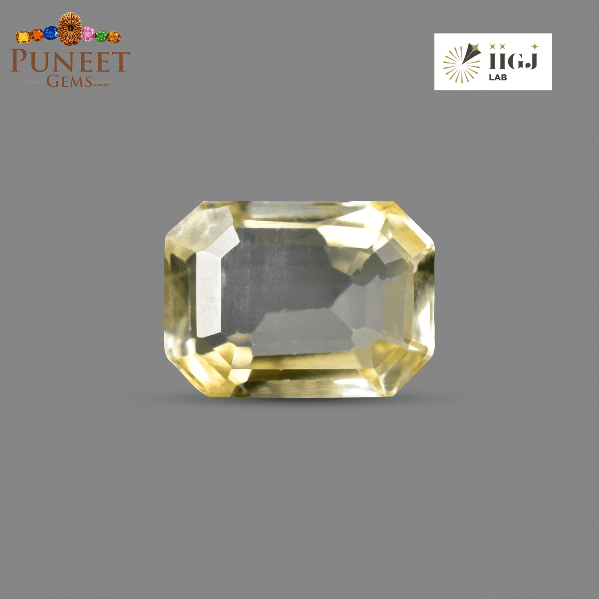 Natural Yellow Sapphire (Pukhraj) 3.34 Ct – Certified Premium Gemstone