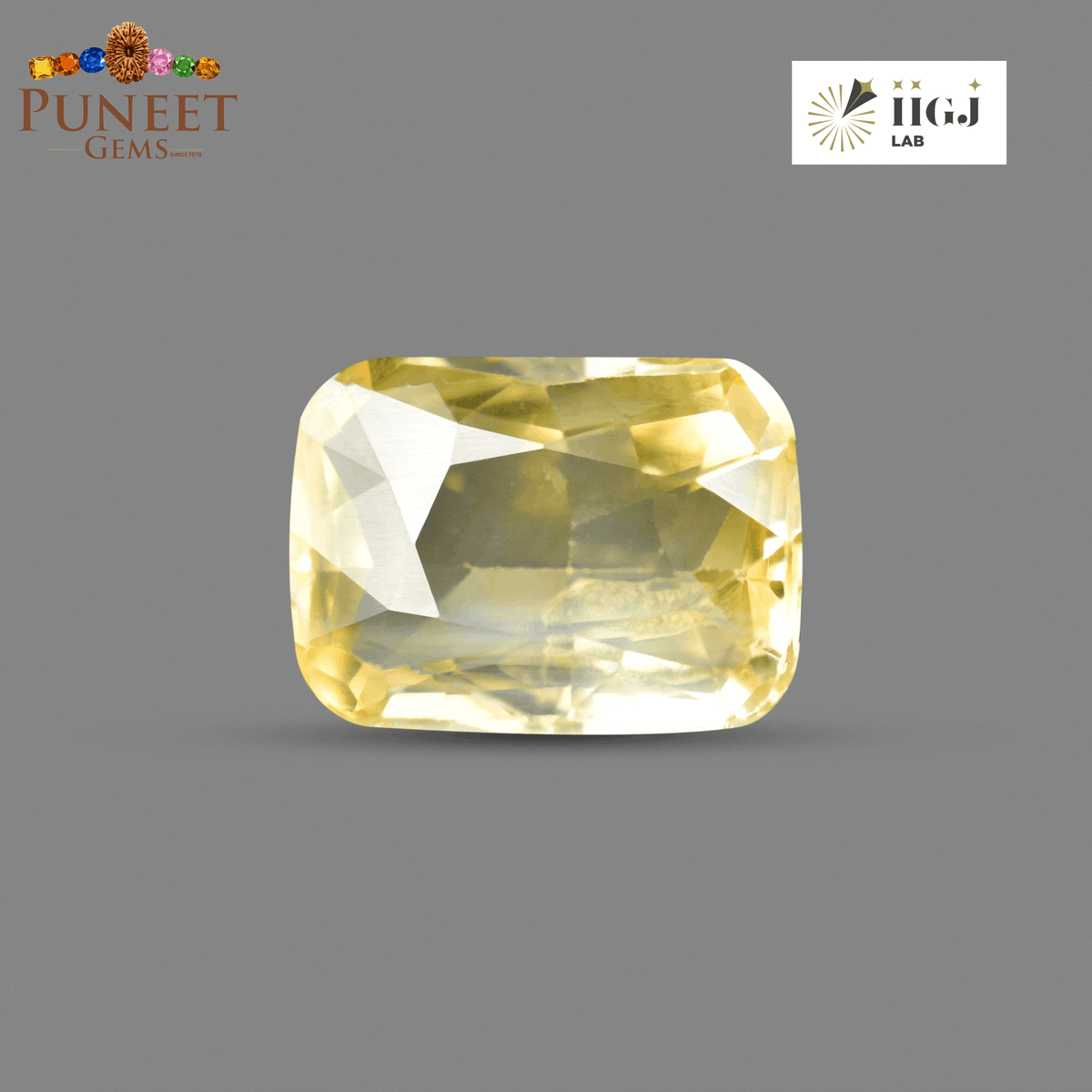 Natural Yellow Sapphire (Pukhraj) 3.71 Ct – Certified Premium Gemstone