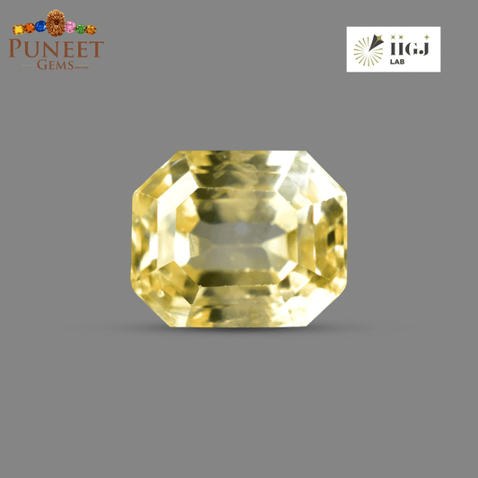 Natural Yellow Sapphire (Pukhraj) 3.80 Ct – Certified Premium Gemstone