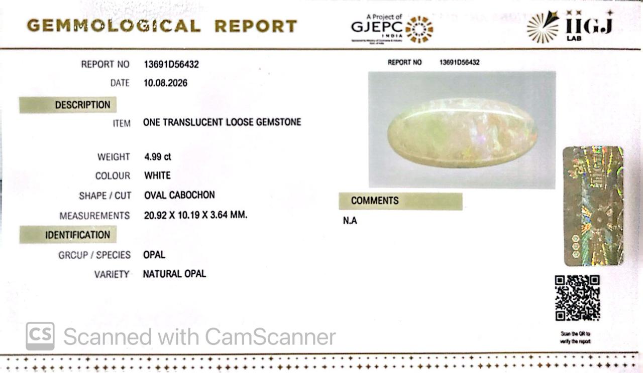 Natural Australian Opal 4.99CT