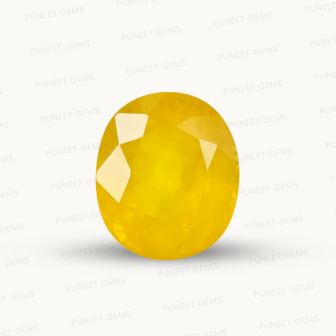 Natural Yellow Sapphire (Thailand) – Prosperity, Wisdom & Jupiter’s Blessing 6.01 CT