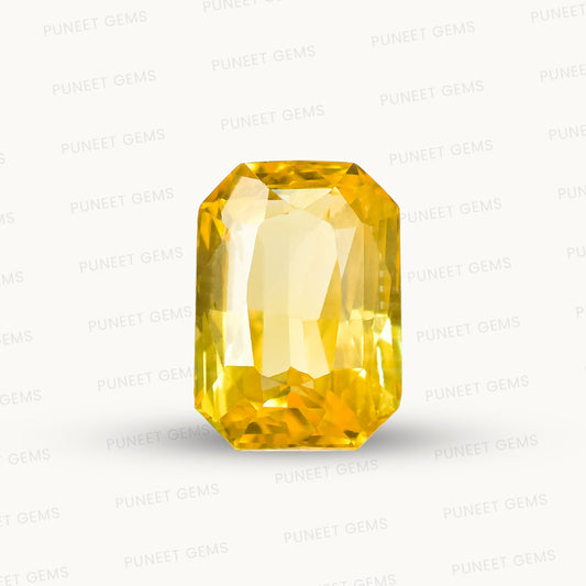 Natural Yellow Sapphire (Pukhraj) – Prosperity, Wisdom & Jupiter’s Blessing 6.02 CT
