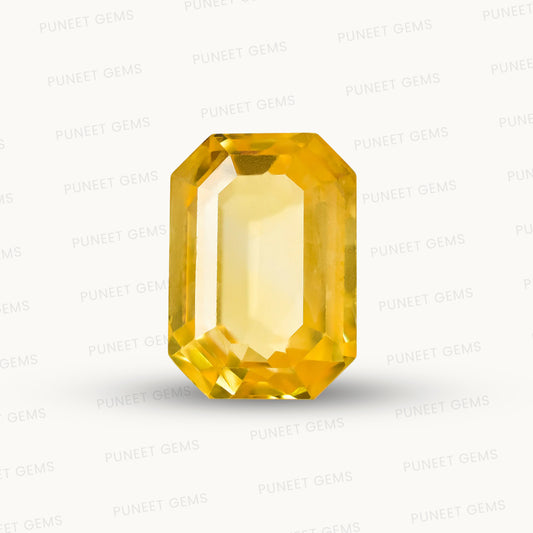 Natural Yellow Sapphire (Pukhraj) – Prosperity, Wisdom & Jupiter’s Blessing 6.42 CT