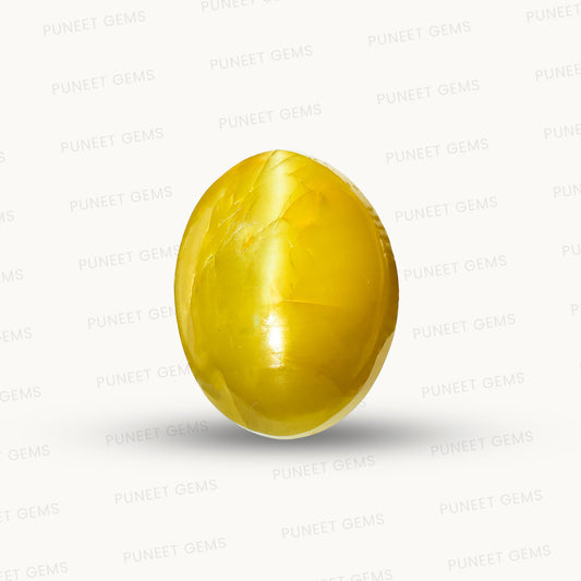 Natural Cat’s Eye Gemstone (Lehsunia) – Protection, Intuition & Ketu’s Power 6.50 CT