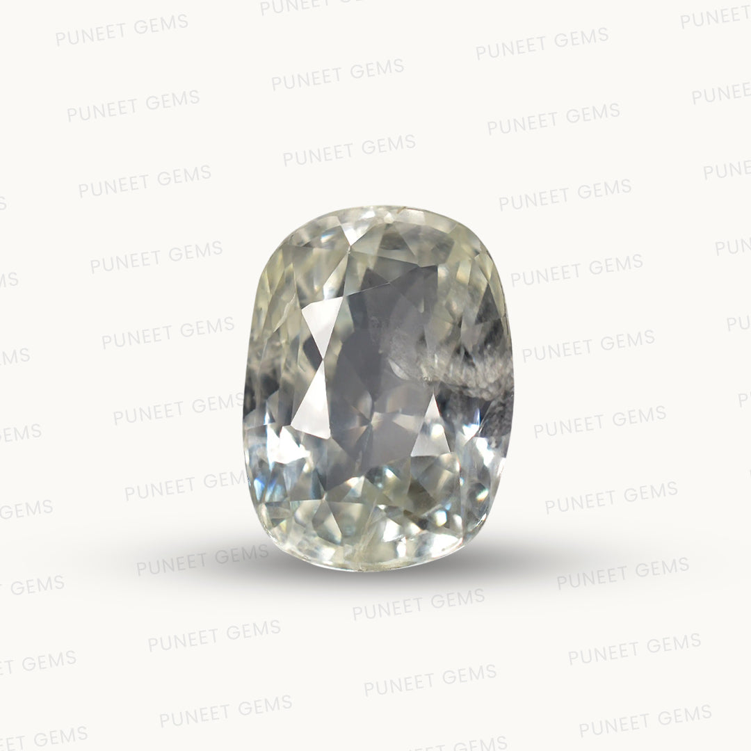 Natural White Sapphire Gemstone Online – Certified, Untreated & Ethically Sourced 6.50 CT