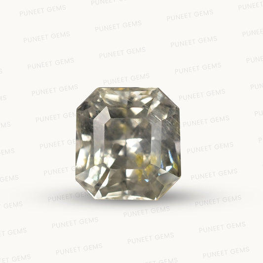 Natural White Sapphire Gemstone Online – Certified, Untreated & Ethically Sourced 6.55 CT