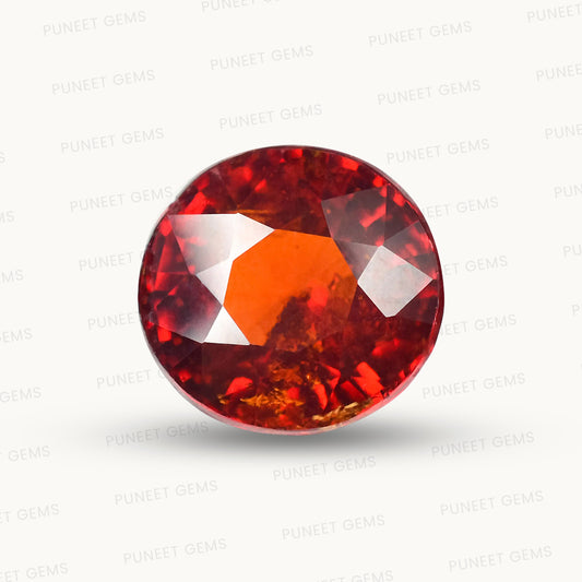 Siloni Gomed Gemstone – Natural Hessonite for Rahu Protection & Success 6.58 CT