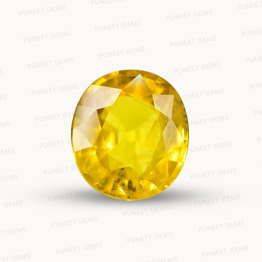 Natural Yellow Sapphire (Thailand) – Prosperity, Wisdom & Jupiter’s Blessing 6.72 CT