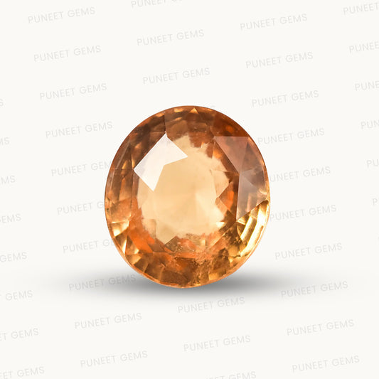 Siloni Gomed Gemstone – Natural Hessonite for Rahu Protection & Success 6.84 CT