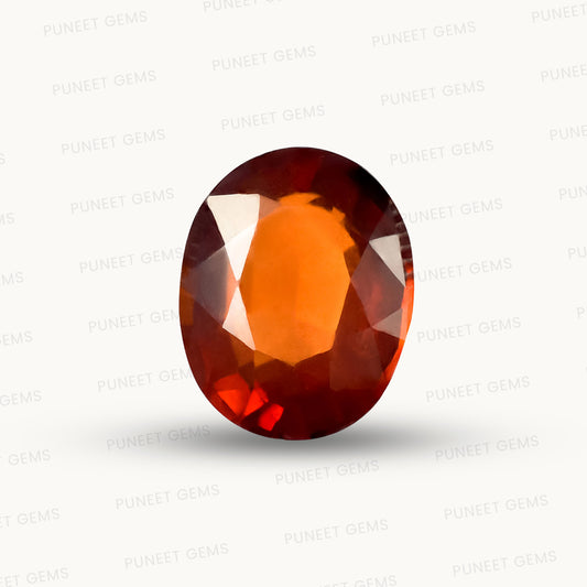 Siloni Gomed Gemstone – Natural Hessonite for Rahu Protection & Success 6.86 CT