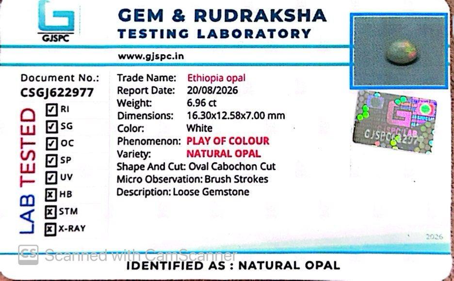 Ethiopian Opal Gemstones – Fire, Light & Mystical Beauty 6.96 CT