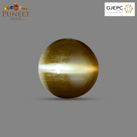 Natural Cat's Eye (Lehsunia) 5.30 Ct – Certified Premium Gemstone