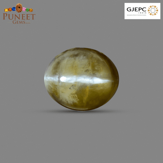 Natural Cat's Eye (Lehsunia) 8.97 Ct – Certified Premium Gemstone