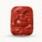 Coral Ganesh Gemstone Sculpture – Remover of Obstacles, Bringer of Strength & Success 69.52 CT