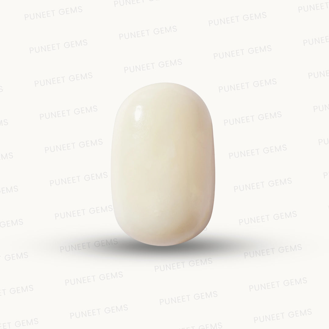 Natural White Coral Gemstone – The Gem of Strength, Vitality & Protection 7.20 CT