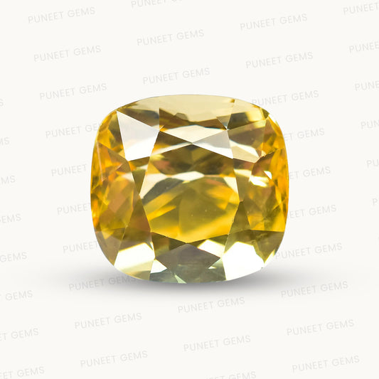 Natural Yellow Sapphire (Pukhraj) – Prosperity, Wisdom & Jupiter’s Blessing 7.22 CT