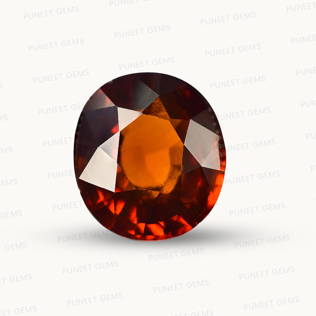 Siloni Gomed Gemstone – Natural Hessonite for Rahu Protection & Success 7.28 CT