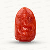 Coral Ganesh Gemstone Sculpture – Remover of Obstacles, Bringer of Strength & Success 7.61 CT