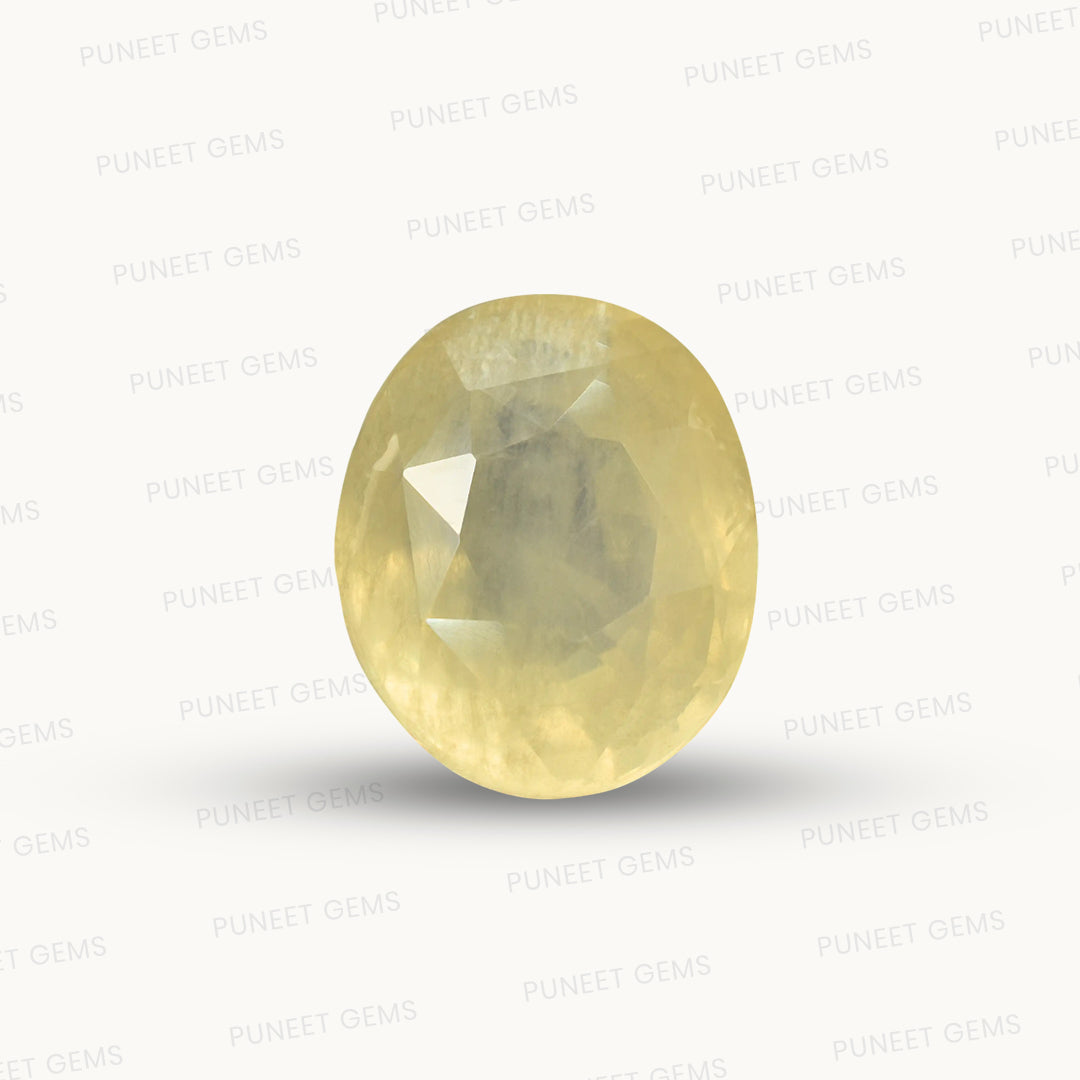 Natural Yellow Sapphire (Pukhraj) – Prosperity, Wisdom & Jupiter’s Blessing 7.67 CT
