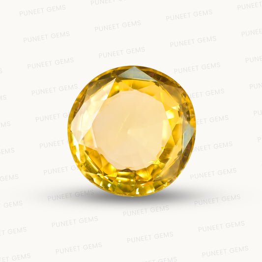 Natural Yellow Sapphire (Pukhraj) – Prosperity, Wisdom & Jupiter’s Blessing 7.69 CT