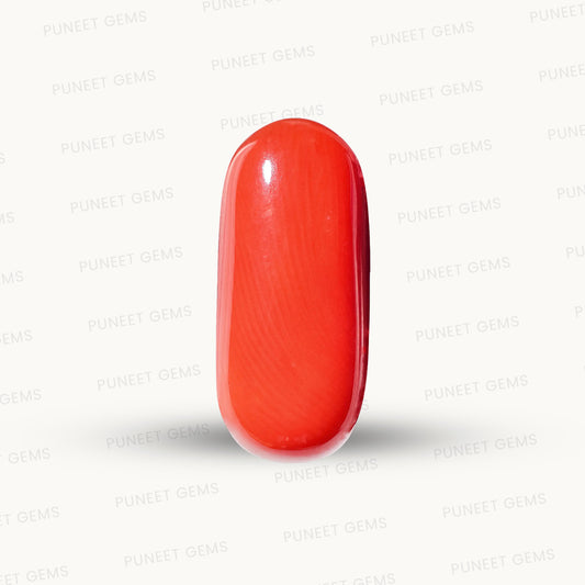 Natural Red Coral (Moonga) – Italy Origin – Certified & Untreated Gemstone for Mars Energy 7.83 CT