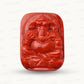 Coral Ganesh Gemstone Sculpture – Remover of Obstacles, Bringer of Strength & Success 74.27 CT