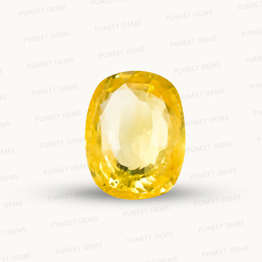 Natural Yellow Sapphire (Pukhraj) – Prosperity, Wisdom & Jupiter’s Blessing 8.26 CT